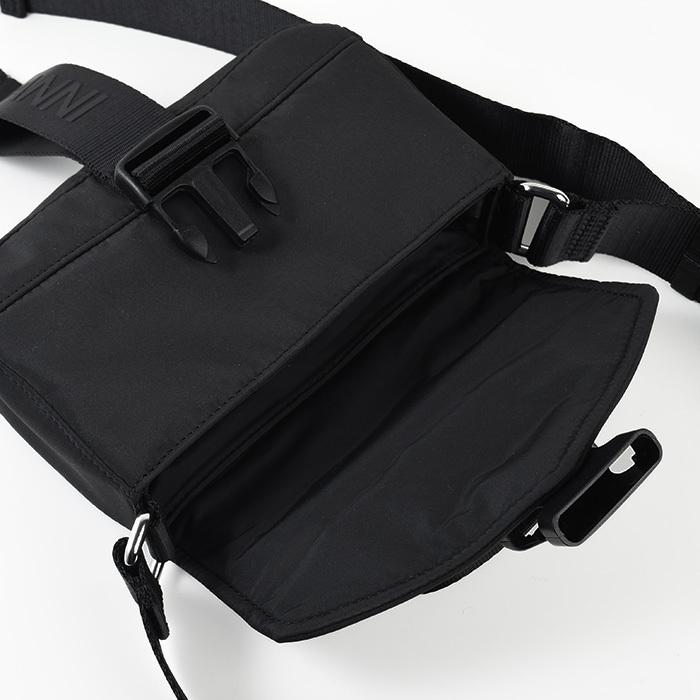 GANNI（ガニー） ショルダーバッグ バッグ RECYCLED TECH MINI SATCHEL