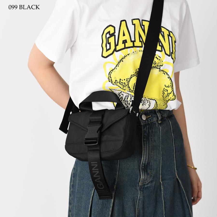 GANNI（ガニー） ショルダーバッグ バッグ RECYCLED TECH MINI SATCHEL