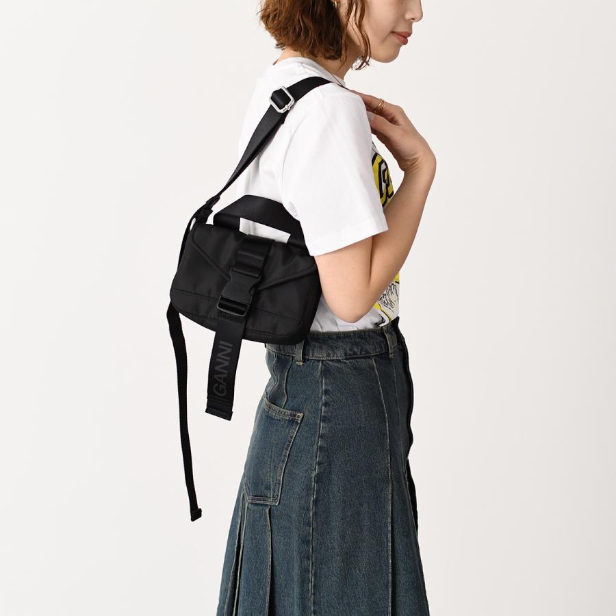 GANNI（ガニー） ショルダーバッグ バッグ RECYCLED TECH MINI SATCHEL 