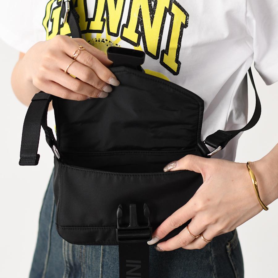 GANNI（ガニー） ショルダーバッグ バッグ RECYCLED TECH MINI SATCHEL
