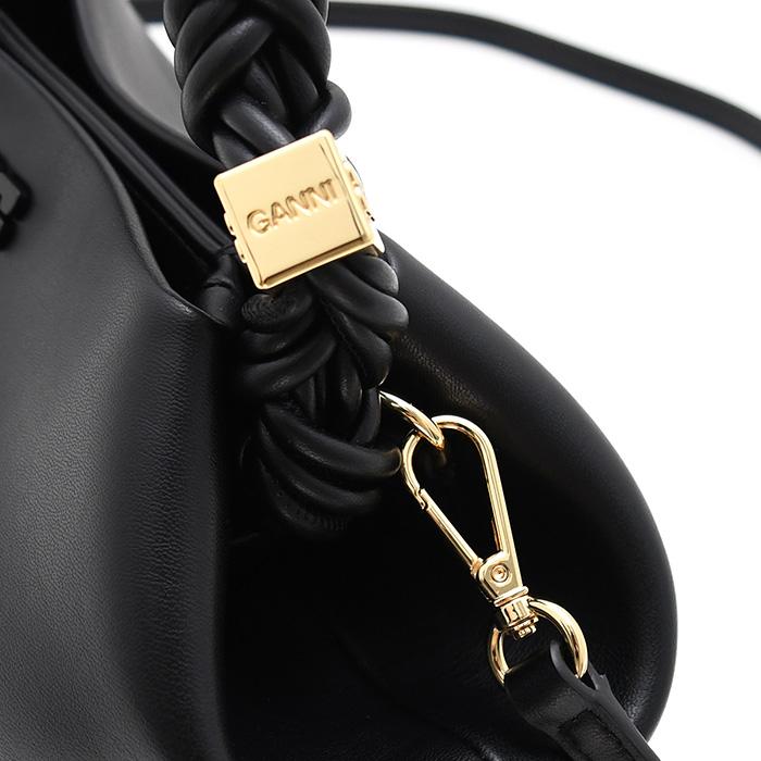 GANNI ガニー バッグ BOU BAG A5241 A5245 レディース ブラック グレージュ シンプル ミニバッグ レザー 2way 人気の画像