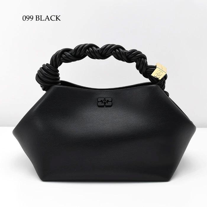 GANNI ガニー バッグ BOU BAG A5241 A5245 レディース ブラック グレージュ シンプル ミニバッグ レザー 2way 人気の画像