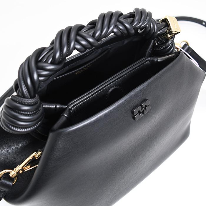 GANNI ガニー バッグ BOU BAG A5241 A5245 レディース ブラック グレージュ シンプル ミニバッグ レザー 2way 人気の画像
