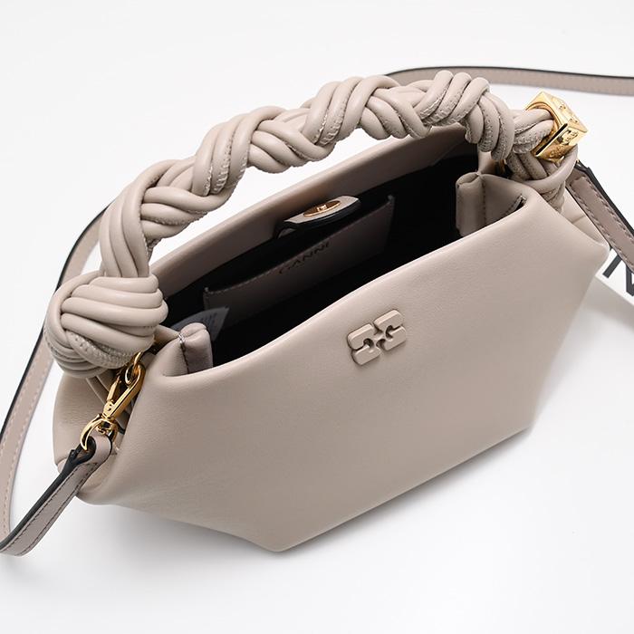 GANNI ガニー ハンドバッグ バッグ MINI BOU BAG A5842 A6949 A6946 レディース グレージュ ショルダーバッグ ミニバッグの画像