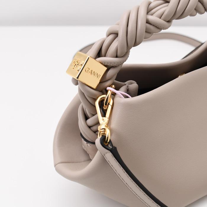 GANNI ガニー ハンドバッグ バッグ MINI BOU BAG A5842 A6949 A6946 レディース グレージュ ショルダーバッグ ミニバッグの画像