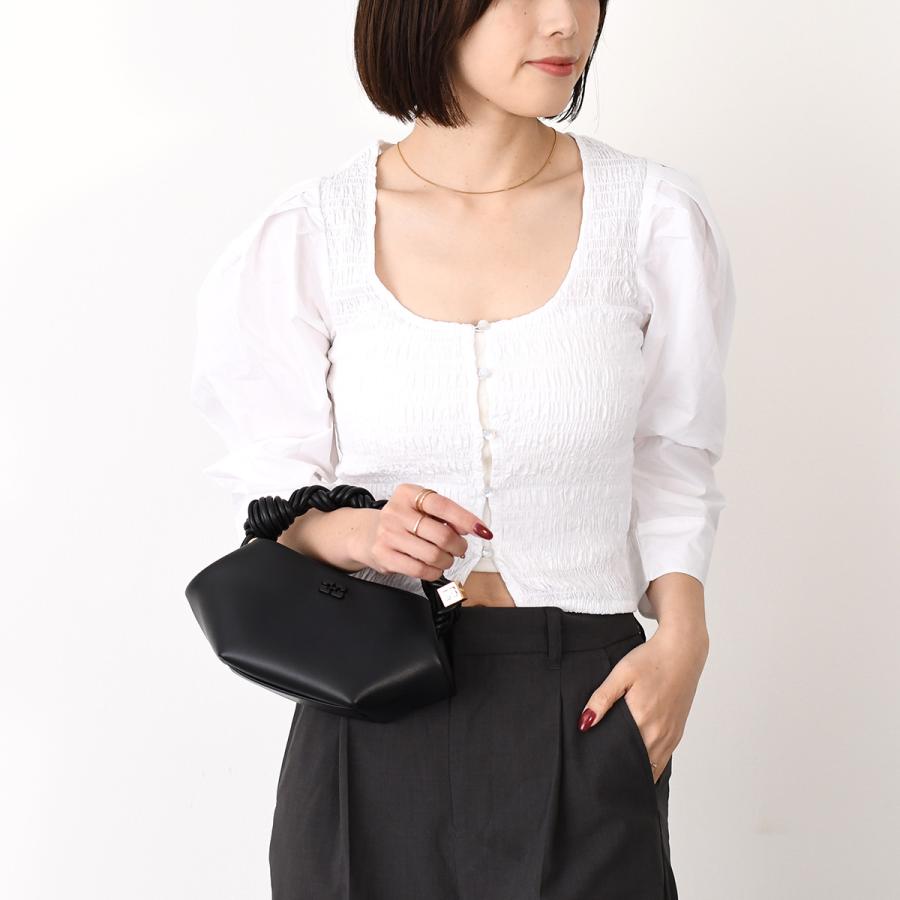 GANNI ガニー ハンドバッグ バッグ MINI BOU BAG A5842 A6949 A6946 レディース グレージュ ショルダーバッグ ミニバッグの画像