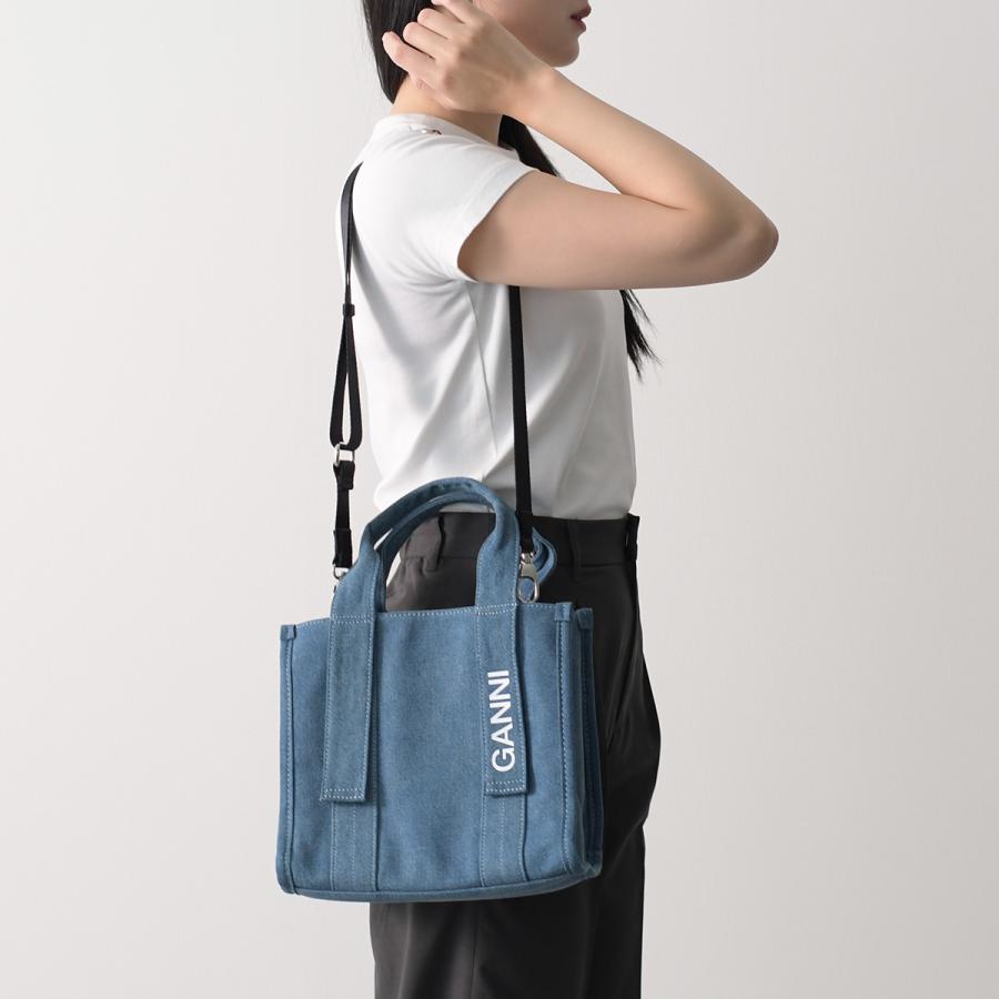 GANNI（ガニー） ガニ― バッグ テック デニム ハンドバッグ ショルダー