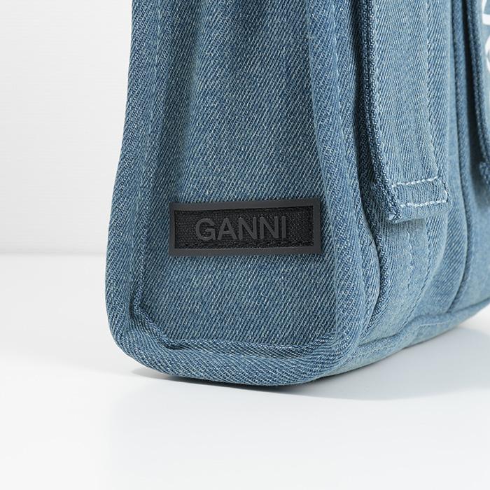 GANNI ガニ― バッグ デニム テック ショルダーバッグ