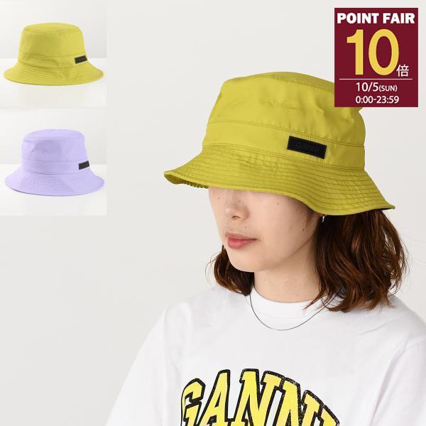 GANNI ガニ― ハット ロゴ バケットハット バケハ 帽子 Bucket