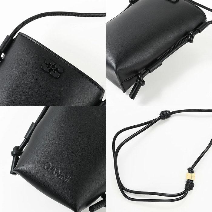 【10％OFF】GANNI ガニー ショルダーバッグ バッグ BOU CROSSBODY BAG A5958 A5956 レディース ベージュ グレージュ ブラック ミニバッグの画像