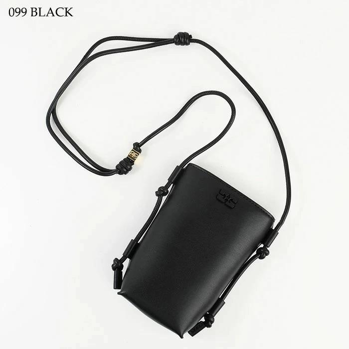 【10％OFF】GANNI ガニー ショルダーバッグ バッグ BOU CROSSBODY BAG A5958 A5956 レディース ベージュ グレージュ ブラック ミニバッグの画像