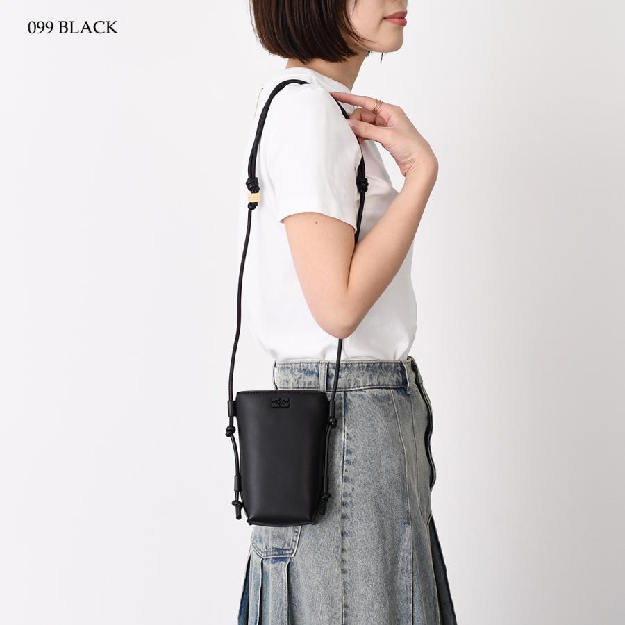GANNI ガニー BOU CROSSBODY BAG グレイッシュベージュ GANNI Small Bou Cross Body Bag | Grey | FARFETCH CA