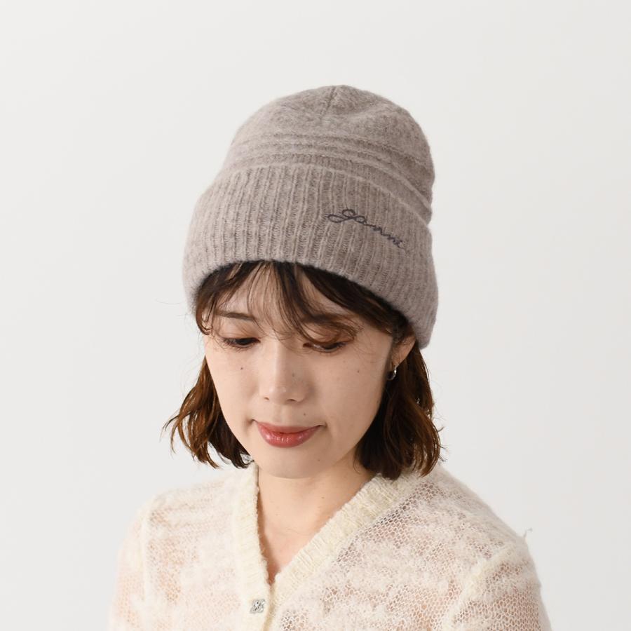 GANNI（ガニー） ニット帽 帽子 ビーニー ソフトウールビーニー A6063