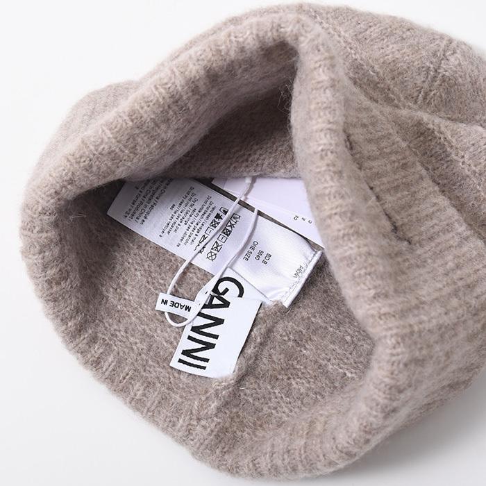 GANNI（ガニー） ニット帽 帽子 ビーニー ソフトウールビーニー A6063