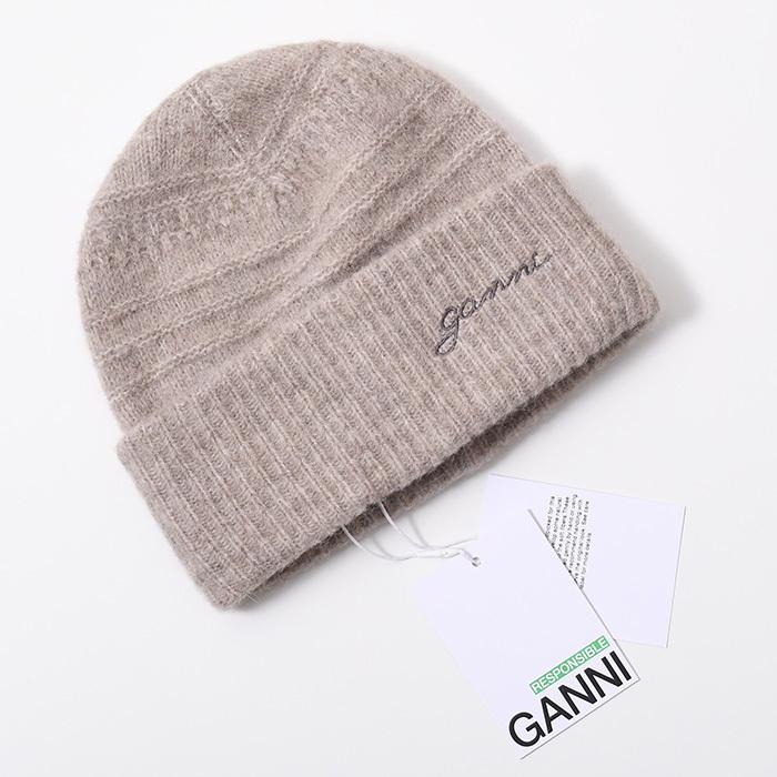 GANNI（ガニー） ニット帽 帽子 ビーニー ソフトウールビーニー A6063