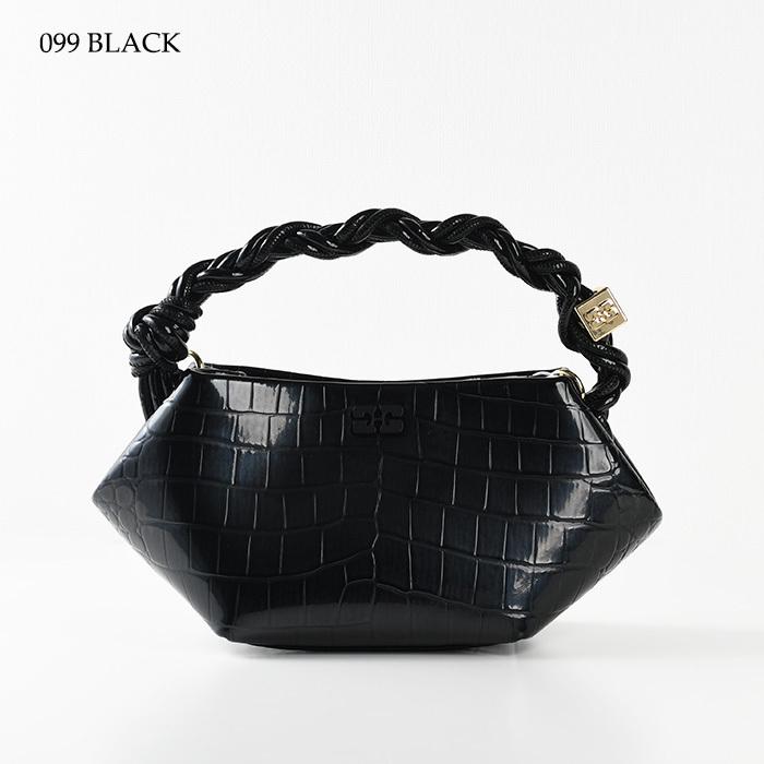 GANNI ガニー ハンドバッグ バッグ CROCO PATENT MINI BOU BAG