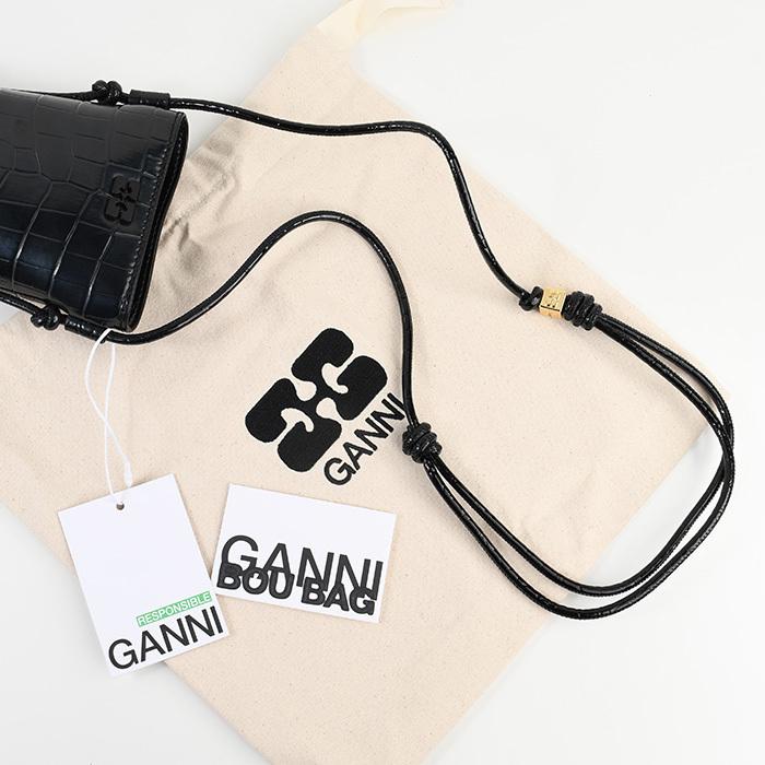GANNI（ガニー） バッグ ショルダーバッグ CROCO PATENT BOU CROSSBODY