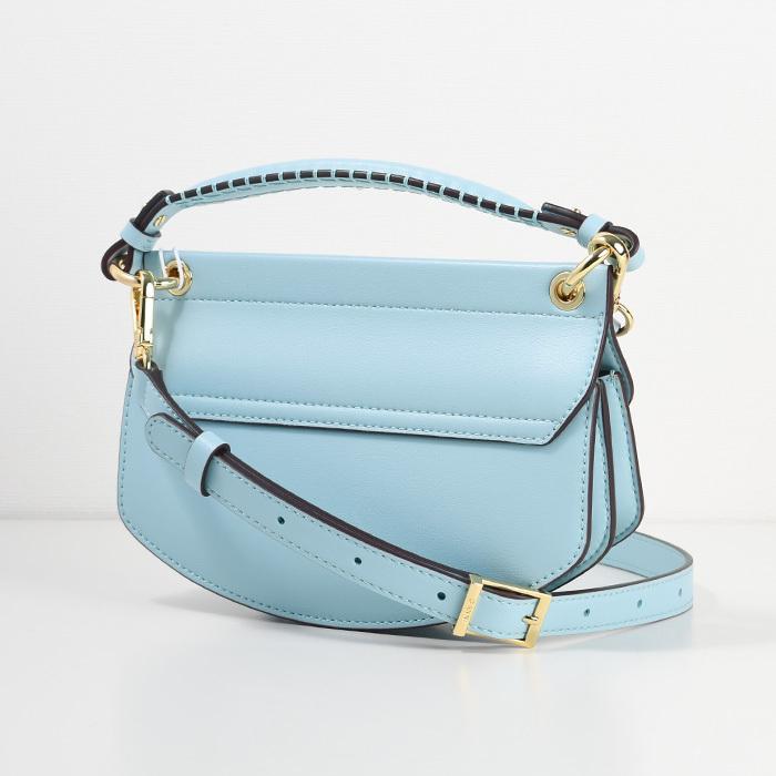 GANNI ドローストリングバッグ 青 ハンドバッグ ショルダーバッグ ガニー GANNI バッグ 2WAY ハンドバッグ ショルダーバッグ