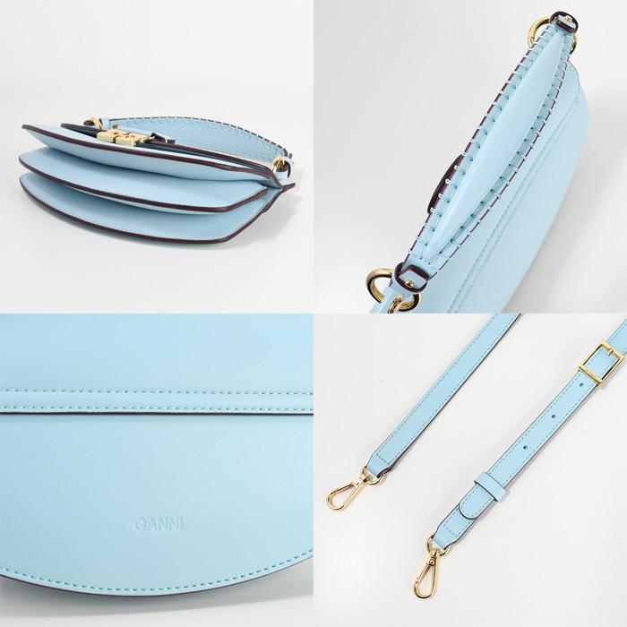 新品Ganniスマイリーミニショルダーバッグ 完売直近【GANNI】ノット ミニ フラップ レオパード ショルダー (Ganni