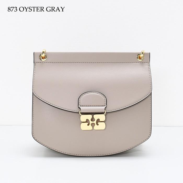 【10％OFF】GANNI ガニー バッグ ショルダーバッグ APO-G BAG SMALL A6449 A6460 レディース ブラック ベージュ レザー クラッチバッグの画像