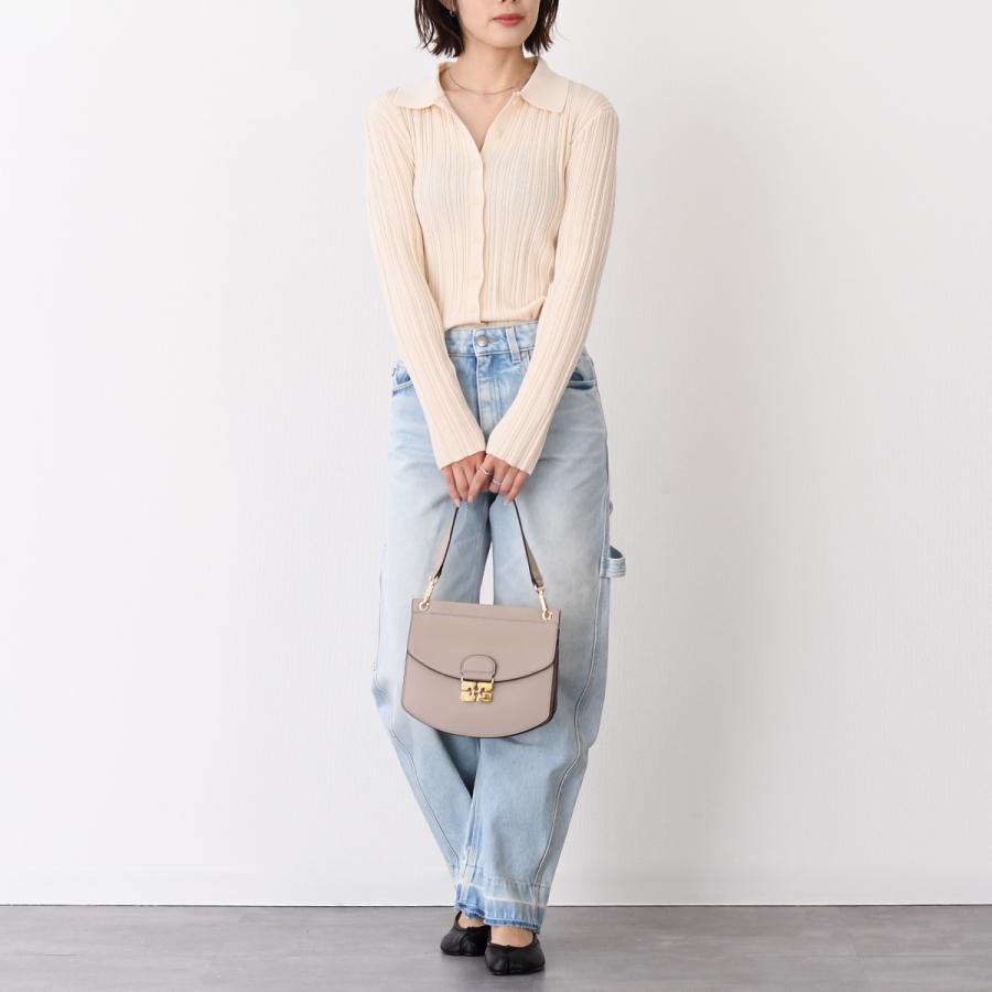 【10％OFF】GANNI ガニー バッグ ショルダーバッグ APO-G BAG SMALL A6449 A6460 レディース ブラック ベージュ レザー クラッチバッグの画像