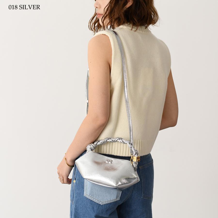 GANNI（ガニー） ハンドバッグ バッグ SILVER MINI BOU BAG A6595