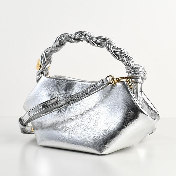GANNI（ガニー） ハンドバッグ バッグ SILVER MINI BOU BAG A6595