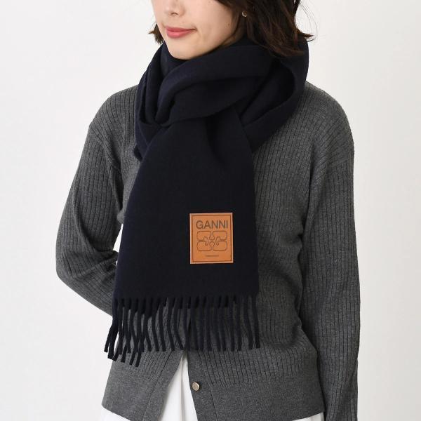 GANNI（ガニー） マフラー ストール ウールスカーフ A6931 A6932