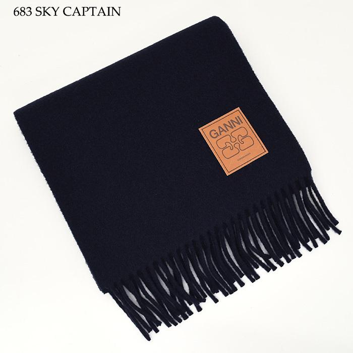 GANNI（ガニー） マフラー ストール ウールスカーフ A6931 A6932