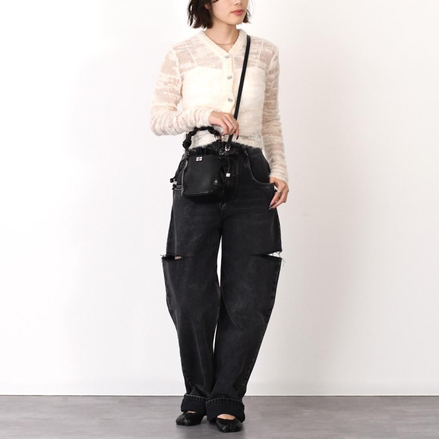 未使用 GANNI 巾着バッグ　ブラック GANNI（ガニー） 【アウトレット20％OFF】GANNI バッグ ハンドバッグ