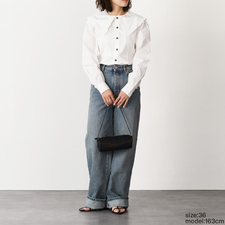 【新品】GANNI ガニー　チェック フリル 長袖シャツ 楽天市場】GANNI ガニー シャツ ブラウス F5778 6099 レディース