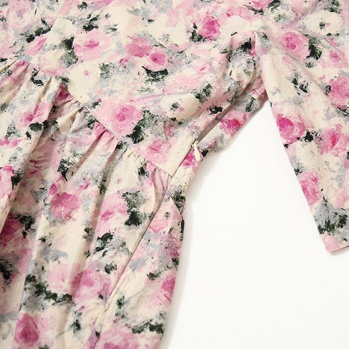 GANNI オーガンジーシャツブラウス GANNI（ガニー） ブラウス シャツ GANNI FLOCKED ORGANZA PEPLUM
