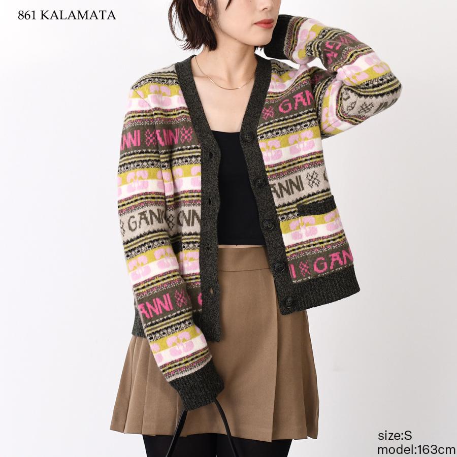 GANNI（ガニー） ニット カーディガン トップス ウールミックス