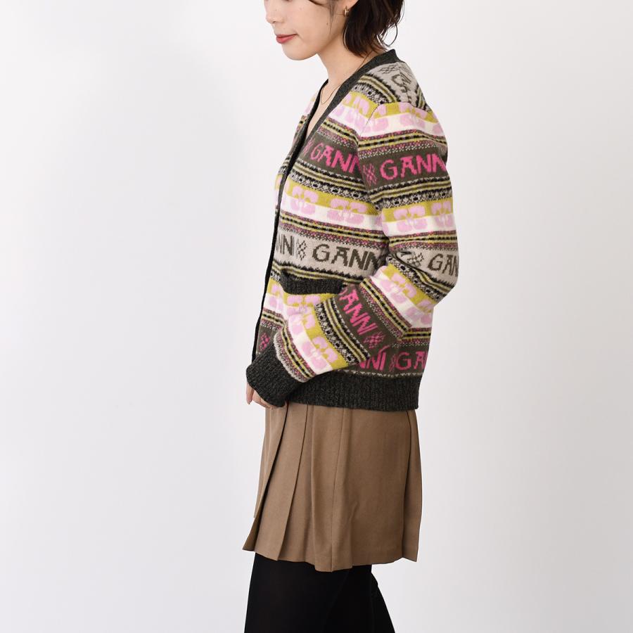 GANNI（ガニー） ニット カーディガン トップス ウールミックス