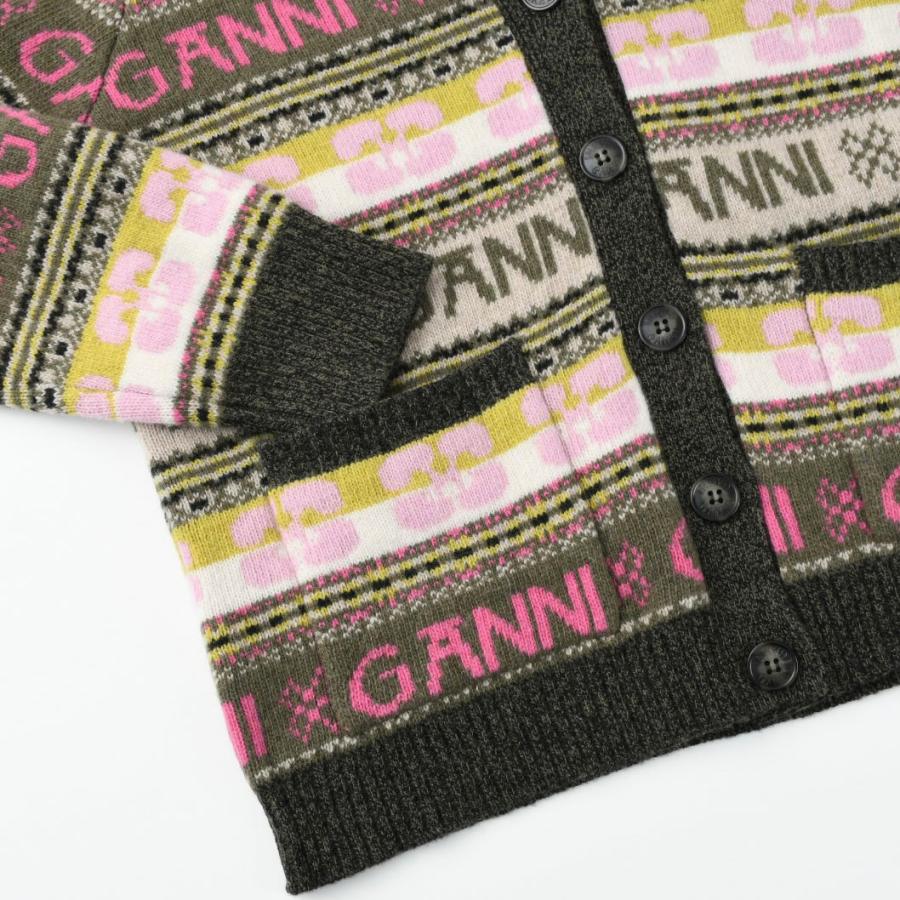 GANNI（ガニー） ニット カーディガン トップス ウールミックス
