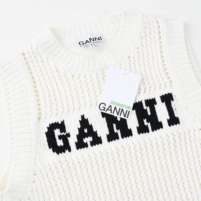 GANNI（ガニー） トップス ベスト ニットベスト COTTON ROPE VEST