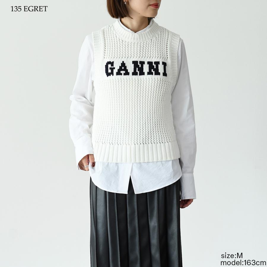 本日限定最終値下げ　GANNI ニットベスト 楽天市場】GANNI ガニー ニットベスト Cotton Crochet Vest