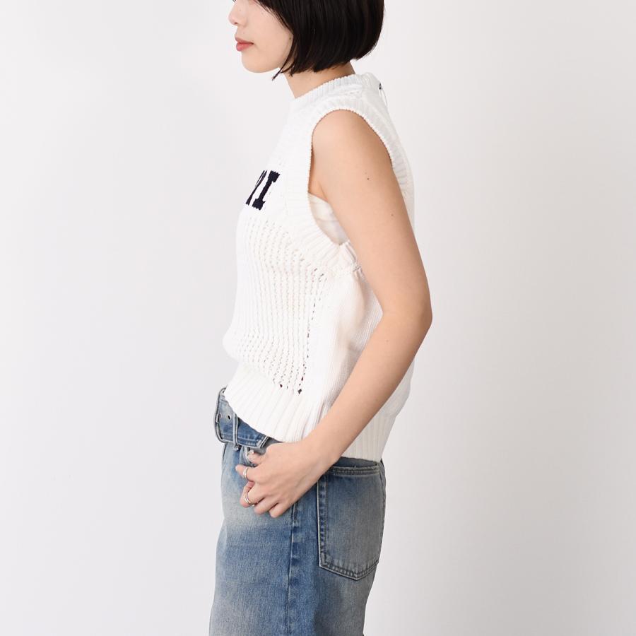 GANNI（ガニー） トップス ベスト ニットベスト COTTON ROPE VEST