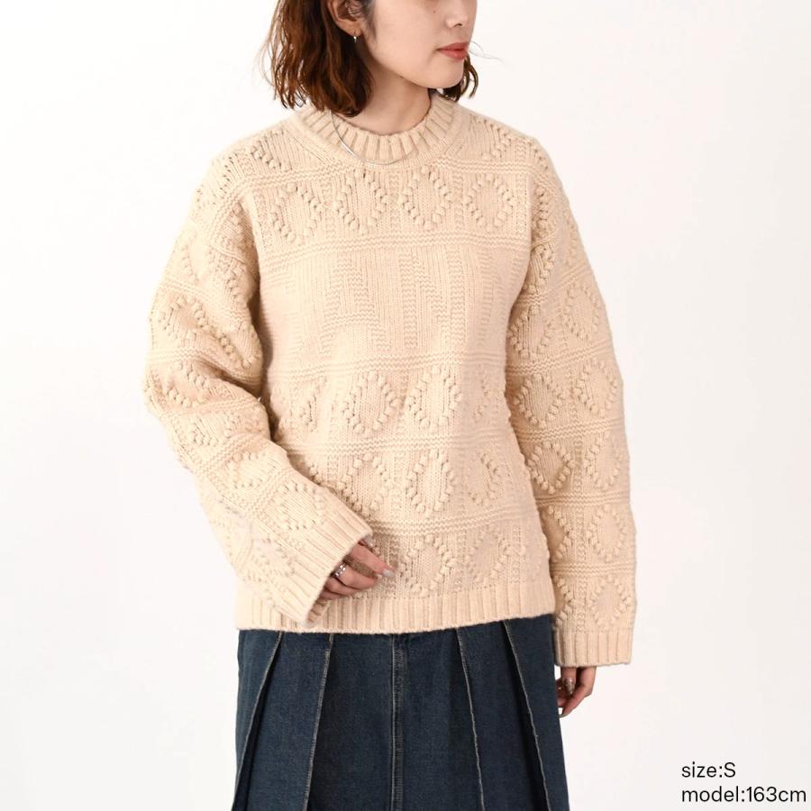 ganni ガニー 五分袖 モヘア モヘヤ ボーダー ドロップショルダー ニット ganni ガニー 五分袖 モヘア モヘヤ ボーダー ドロップショルダー