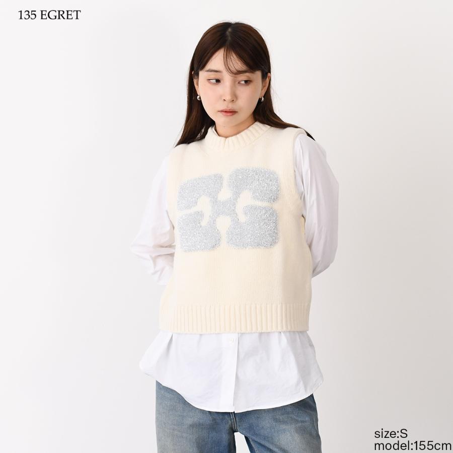 GANNI（ガニー） ニットベスト トップス ベスト GRAOHIC VEST K2252