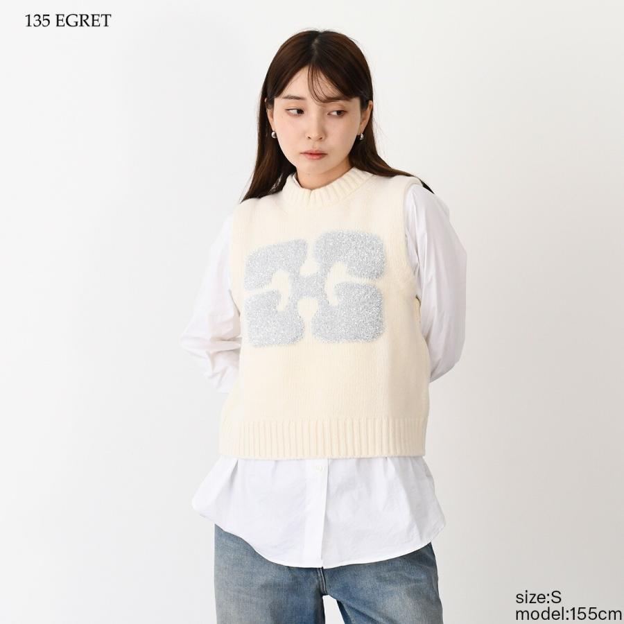 GANNI（ガニー） ニットベスト トップス ベスト GRAOHIC VEST K2252