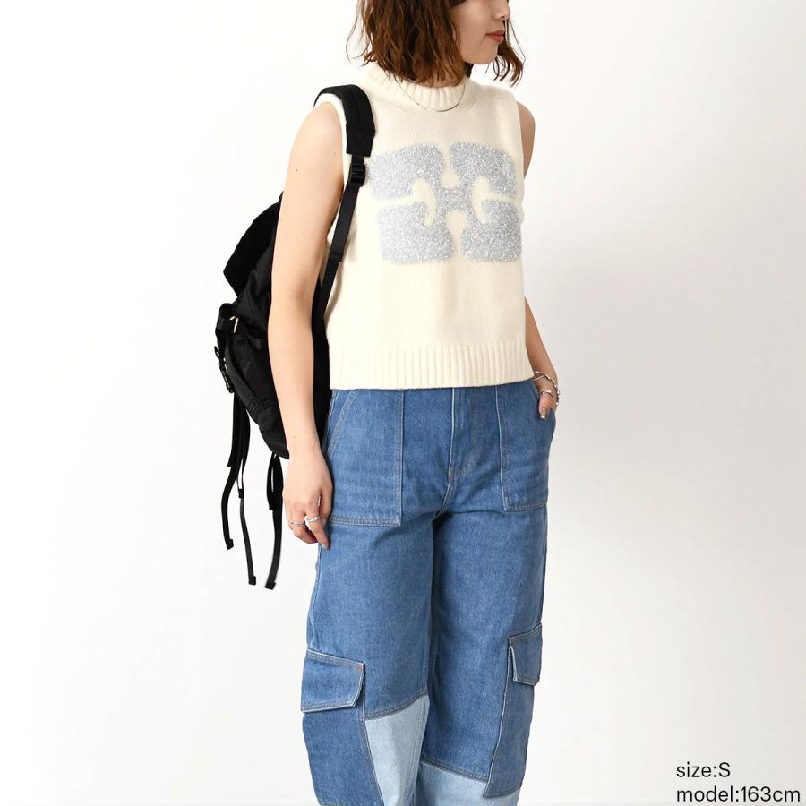 GANNI（ガニー） ニットベスト トップス ベスト GRAOHIC VEST K2252