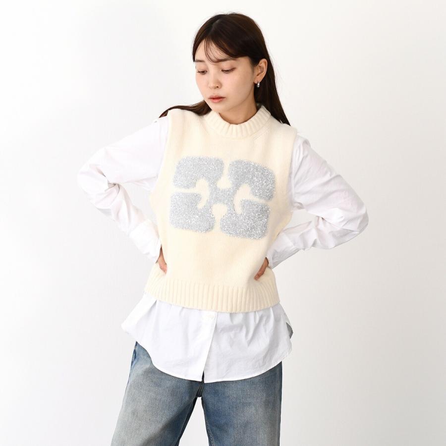 GANNI（ガニー） 【ポイント5倍】GANNI ニットベスト トップス ベスト