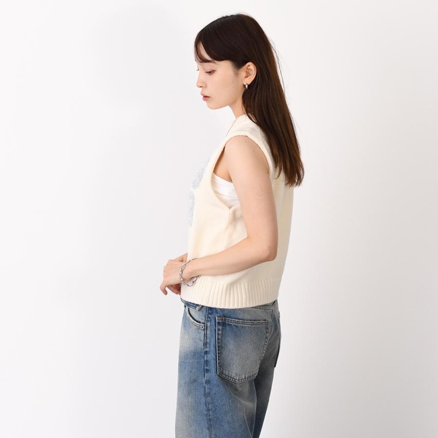GANNI（ガニー） ニットベスト トップス ベスト GRAOHIC VEST K2252