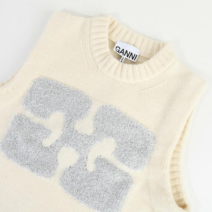 GANNI（ガニー） ニットベスト トップス ベスト GRAOHIC VEST K2252