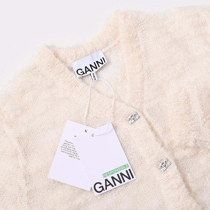 GANNI（ガニー） ニット トップス カーディガン ALPACA MOHAIR BOUCLE