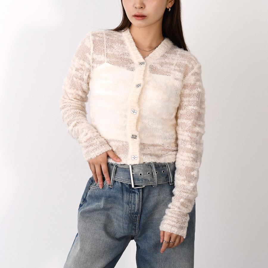 ❤️専用【美品】GANNI ガニー ホワイト　モヘア ニット GANNI（ガニー） ニット トップス カーディガン ALPACA MOHAIR BOUCLE