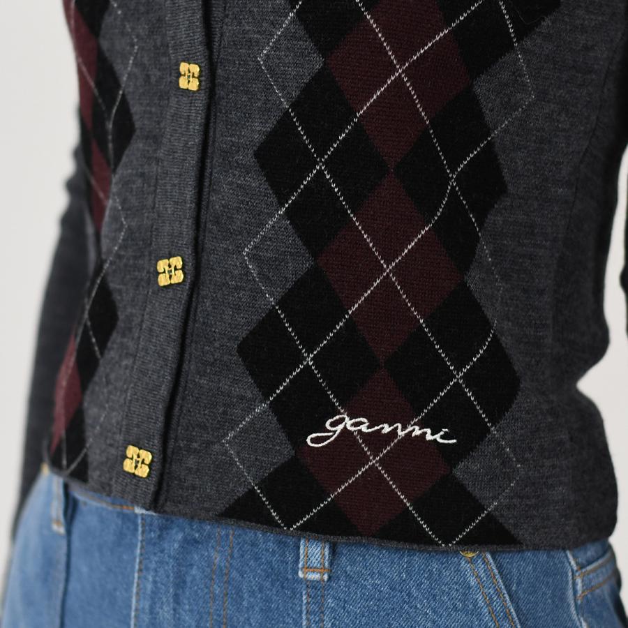 GANNI カーディガン GANNI Sweaters and Sweatshirts | Black Women's Cardigan | YOOX