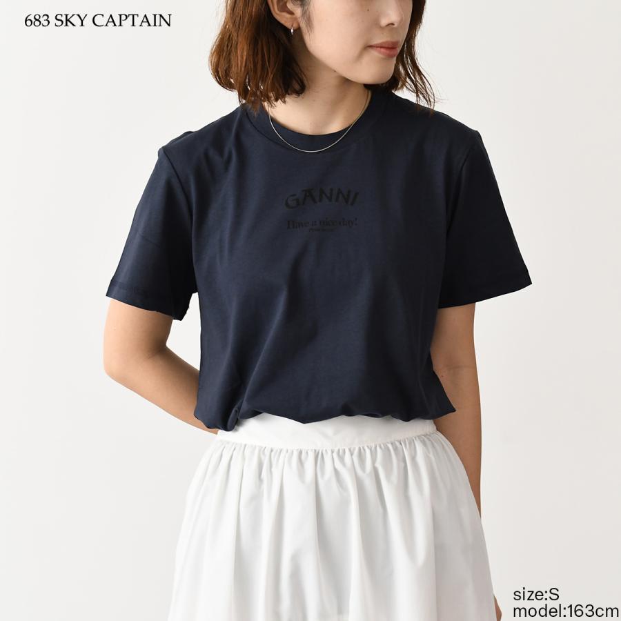 GANNI（ガニー） リラックス ネック T シャツ トップス T3561