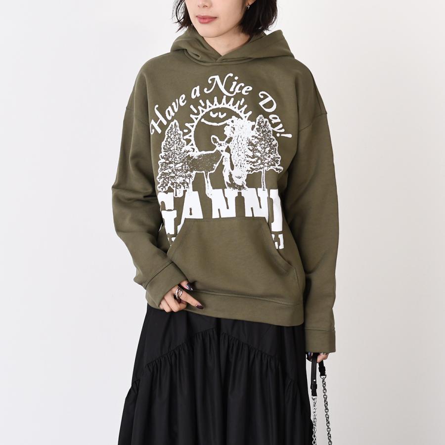 GANNI（ガニー） トップス フーディー パーカー ISOLI T3652